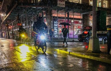 New Yorkers fall during wet snow period in evening winter storm