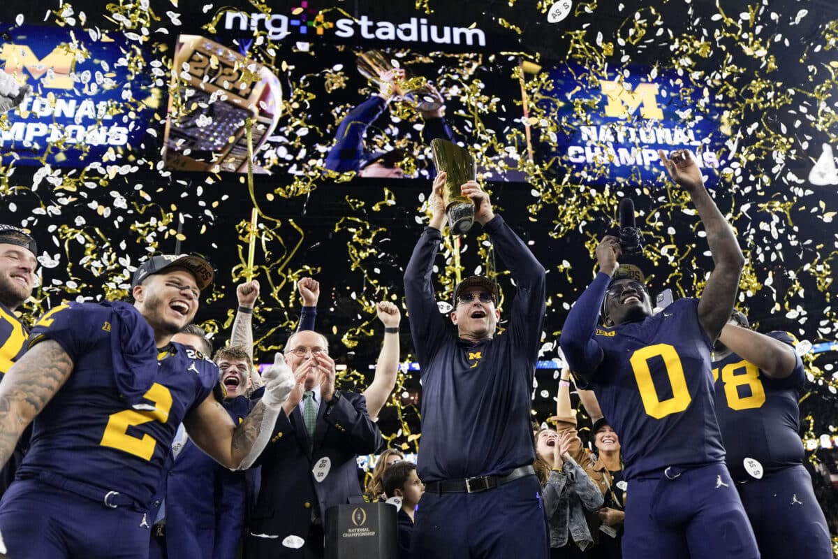 Jim Harbaugh delivers national title, Corum scores 2 TDs, Michigan