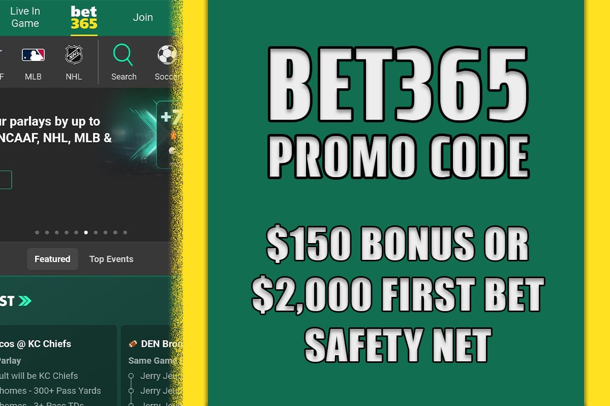 Bet365 promo code Claim 150 bonus or 2k first bet safety net for NFL