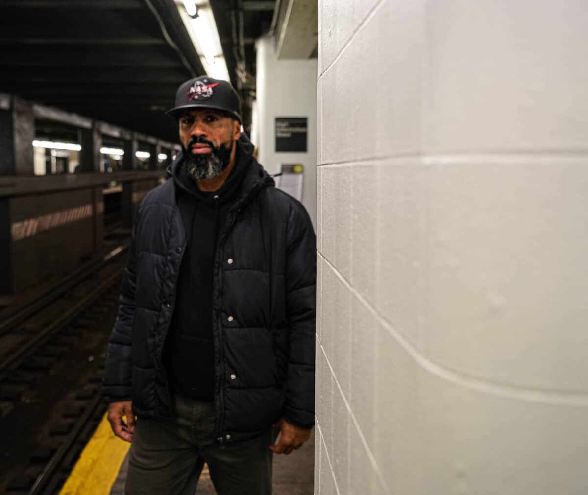 NYPD public safety team sergeant in the subway system