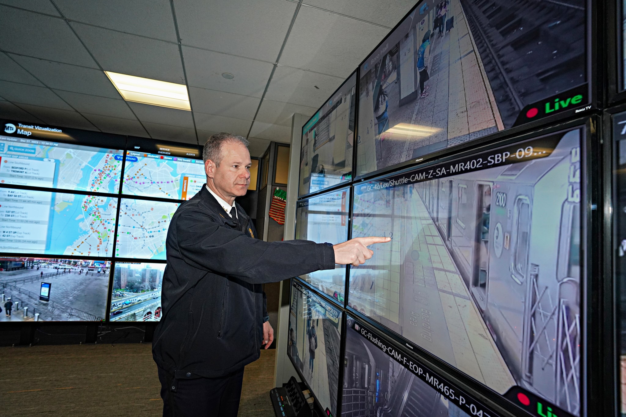 EXCLUSIVE | Go inside the NYPD's operation center that's keeping an eye on the entire subway system from one screen-filled hub 5 NYPD Chief of Transit Michael Kemper