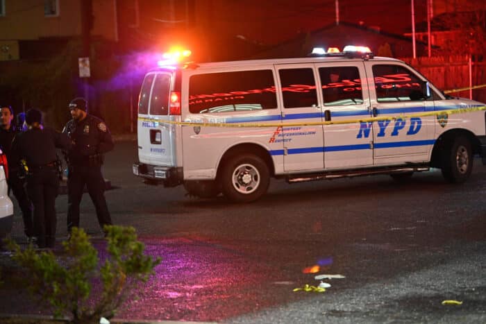 Gunman shoots 40-year-old in Brooklyn: NYPD 4 Cops at the shooting scene on Sunday night.