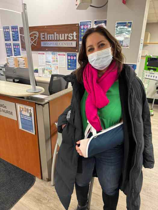 Queens lawmaker Jessica González-Rojas breaks arm after being hit by car 3 Jessica González-Rojas with her arm in a cast after being hit by a car