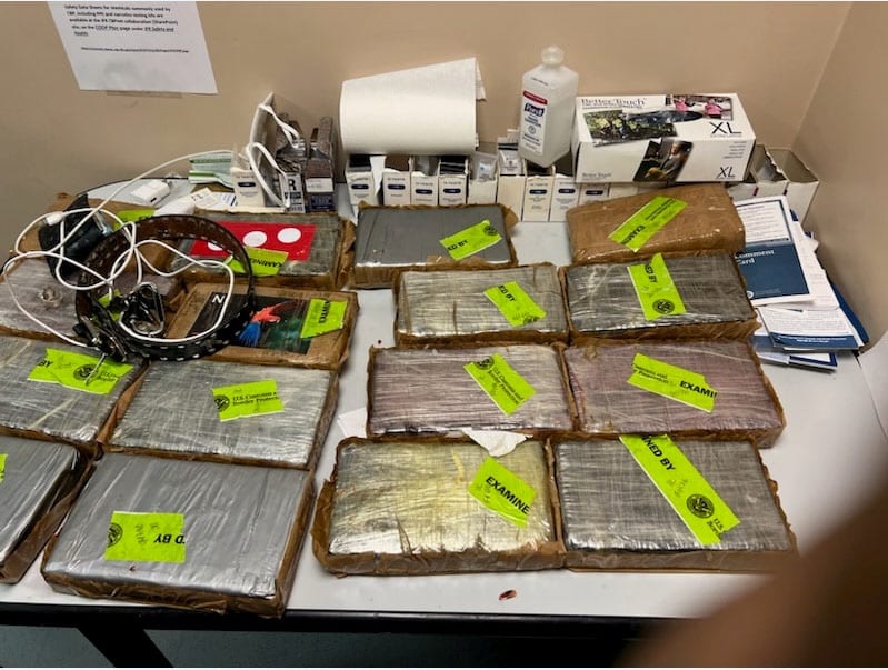 Cocaine bundles seized from luggage at JFK Airport