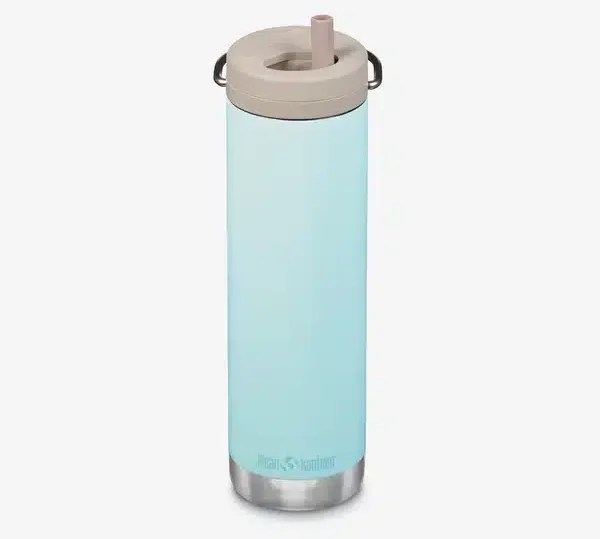 Klean Kanteen TKWide Insulated Water Bottle with Twist Cap, 20 oz. in Blue Tint