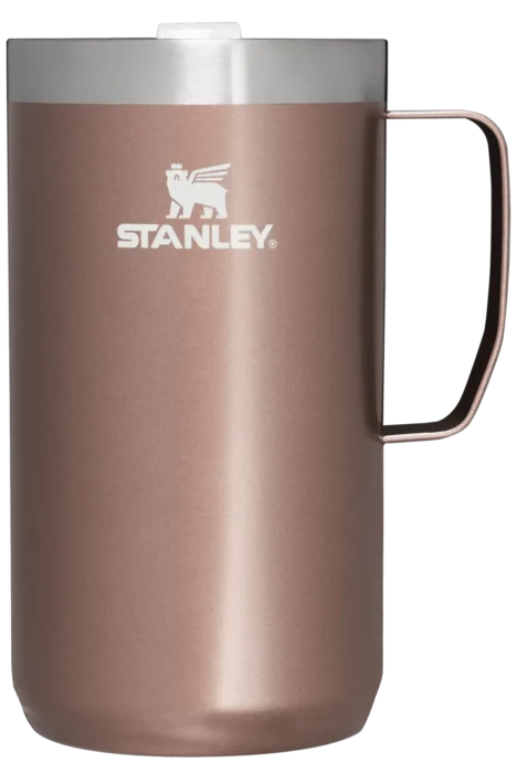 Stanley The Stay-Hot Camp Mug 24 oz. in Rose Quartz Glow | amNY