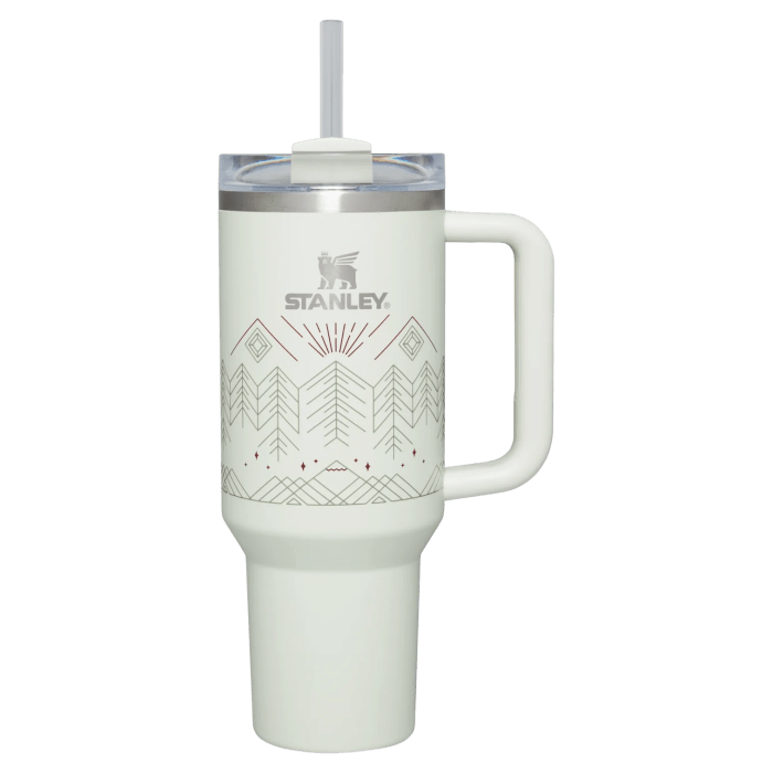 Stanley Winterscape Quencher H2.0 FlowState Tumbler 40 oz. in Pale Stone Winterscape | amNY