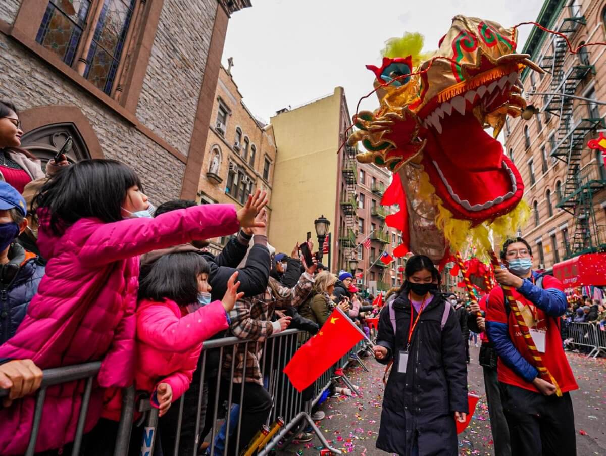 Lunar New Year parade in Chinatown