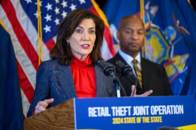 Governor Kathy Hochul warns shoplifters that the state is coming after them