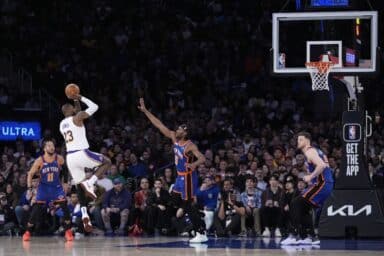 LeBron James Knicks Lakers
