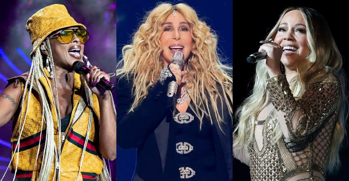 Mary J. Blige, Cher and Mariah Carey