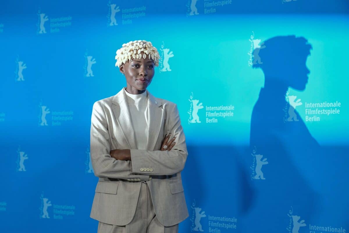 The president of the International Jury Lupita Nyong'o poses for media during a photo-call at the opening day of International Film Festival, Berlinale, in Berlin, Thursday, Feb. 15, 2024. The 74th edition of the festival will run until Sunday, Feb. 25, 2024 at the German capital.