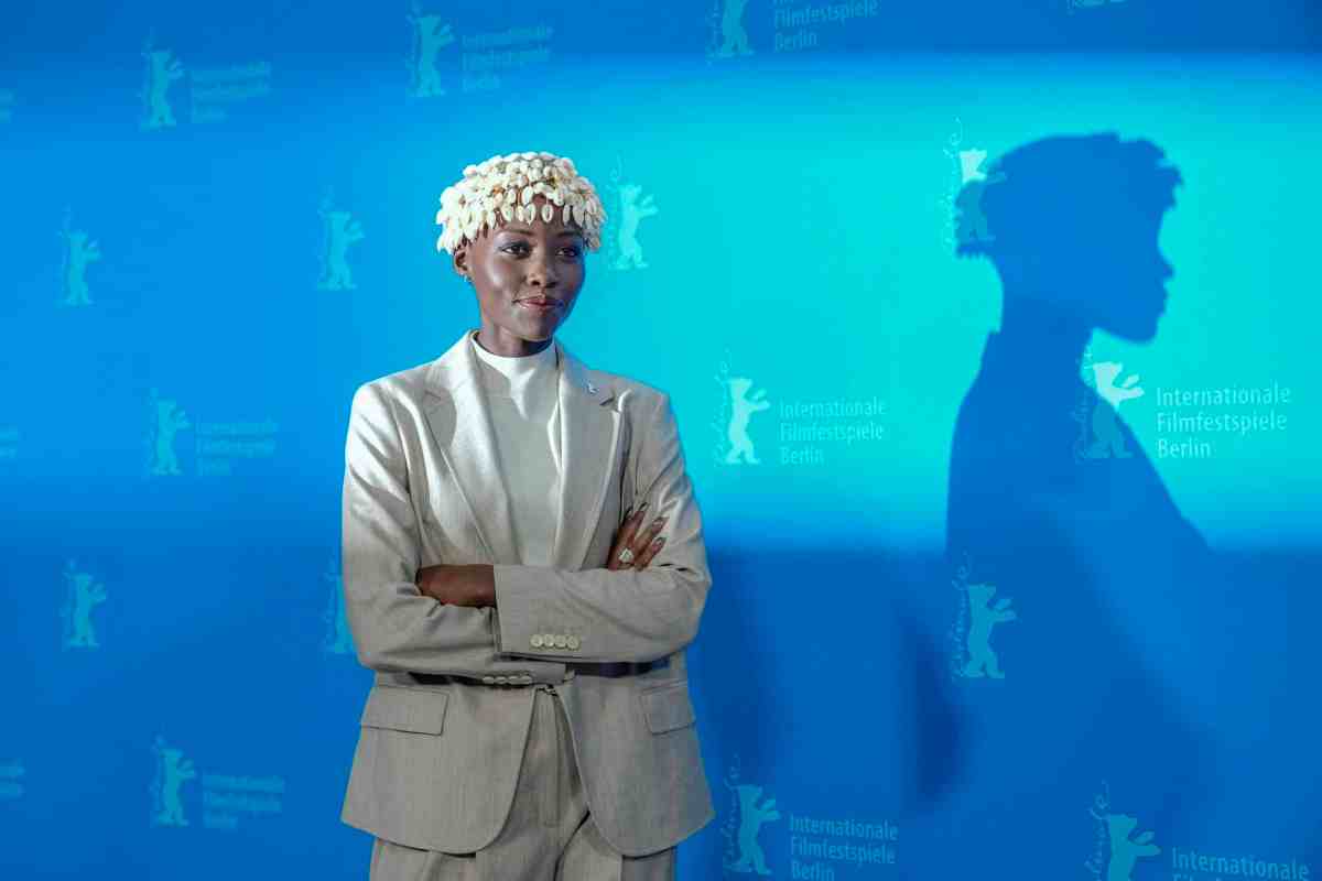 The president of the International Jury Lupita Nyong'o poses for media during a photo-call at the opening day of International Film Festival, Berlinale, in Berlin, Thursday, Feb. 15, 2024. The 74th edition of the festival will run until Sunday, Feb. 25, 2024 at the German capital.