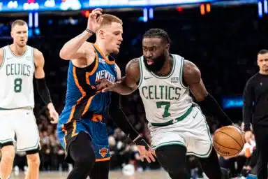 Knicks Celtics Jaylen Brown
