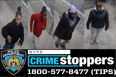 The suspects who robbed two teenage girls in Manhattan on Jan. 18.