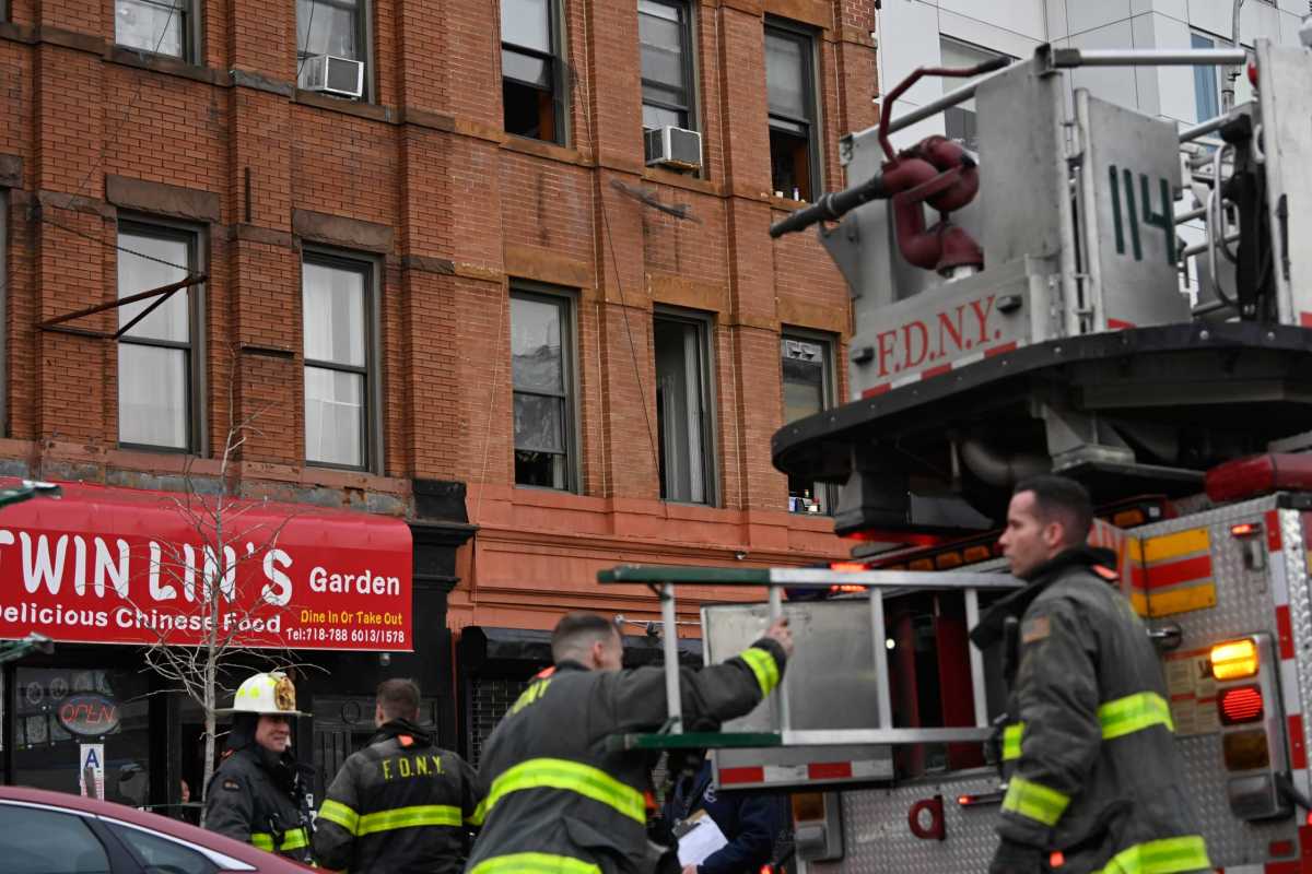 Firefighters contained the blaze within 30 minutes.