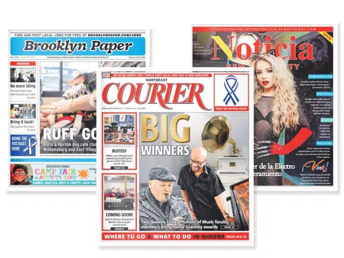 Three of Schneps Media's local news publications