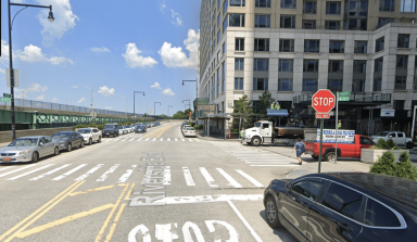 The intersection of Riverside Boulevard and W. 70th Street, where Mohammad Malik allegedly fatally struck 89-year-old Leonard Sugin with his car on Oct. 26.