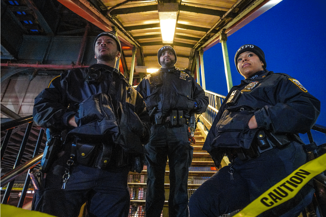 Police at scene of Bronx subway shooting