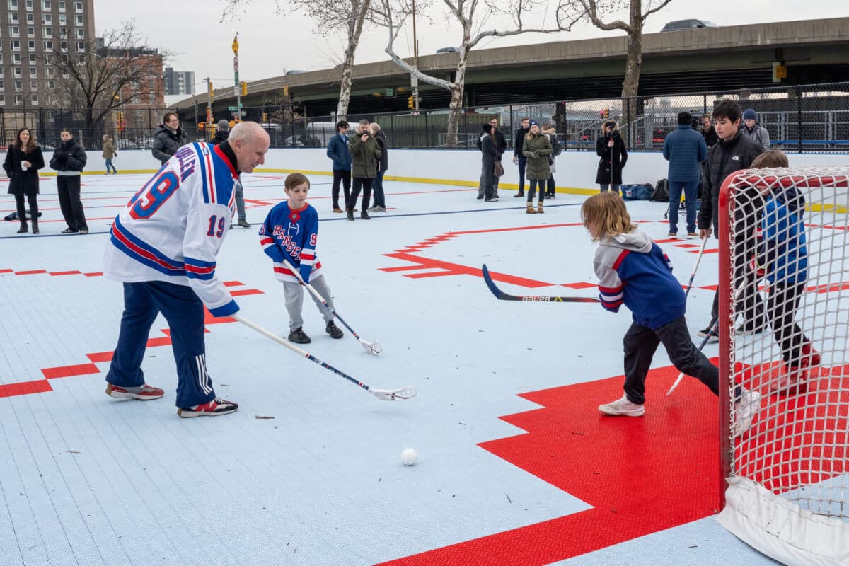 Ribbon cutting ceremony celebrates newly renovated Paul L. McDermott Rink in Manhattan 11