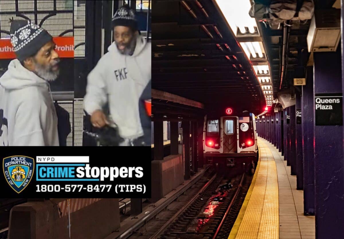 Suspect in Queens pipe attack at subway station with train pulling away