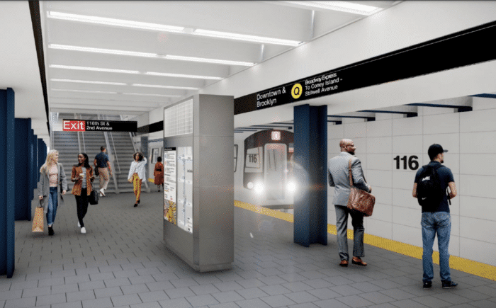 Second Avenue Subway rendering, extension delayed due to congestion pricing lawsuits