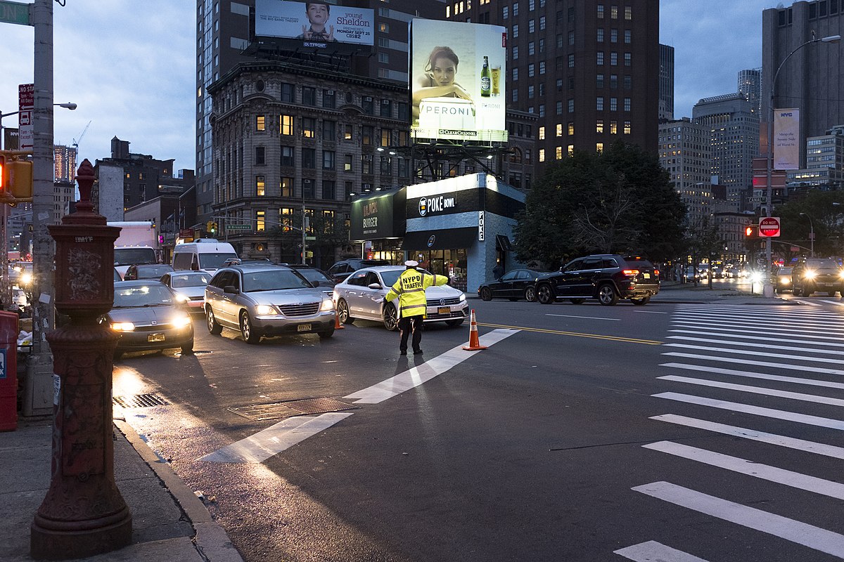 Traffic on Canal Street in Manhattan in 2017.