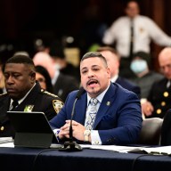 NYPD Commissioner Edward Caban speaks at City Council hearing