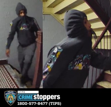 Bronx robbers climbing staircase