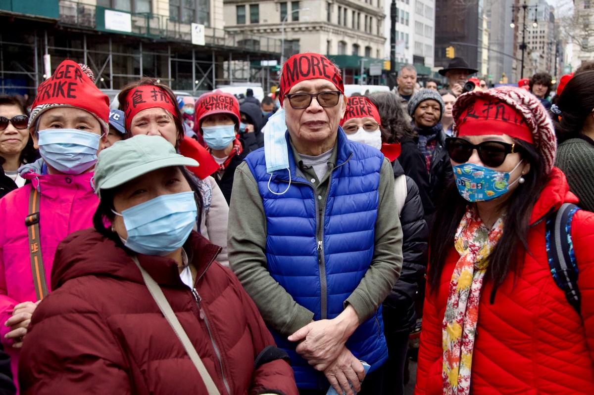 Home care workers stage hunger strike