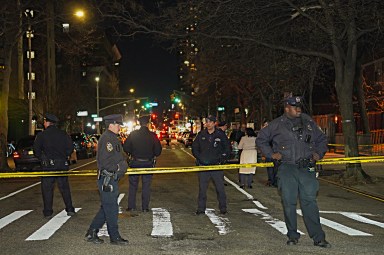 Police at scene of shooting in East Harlem
