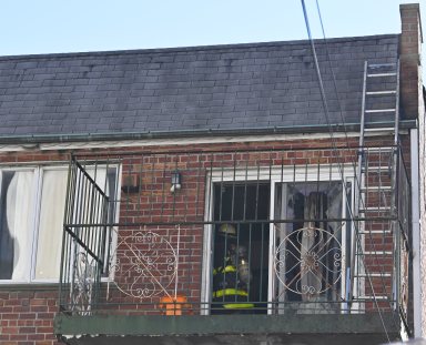 Firefighters in Borough Park battled a two alarm fire at 1228 47 Street.