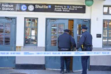 Police are investigating after two people were stabbed