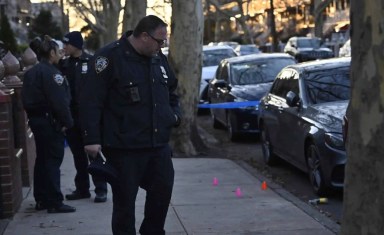 Harlem shooting crime scene