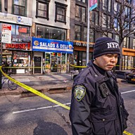 Crime scene photo in the Bronx