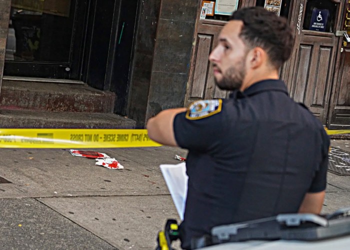 Crime scene in Manhattan