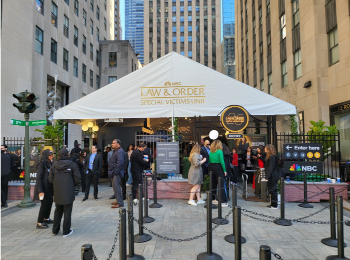 Olivia Benson Plaza, the "Law & Order SVU"-themed pop-up, has taken over 30 Rock.