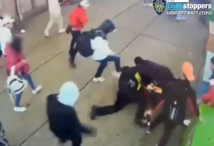 Midtown cop assault caught on camera