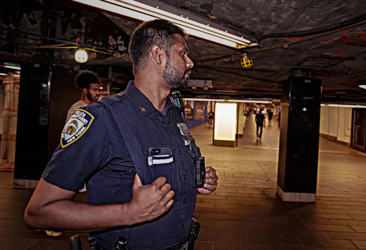 Subway officer in transit system