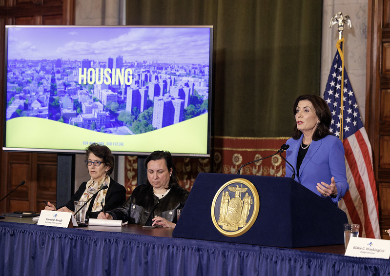 Governor Kathy Hochul speaks at press conference