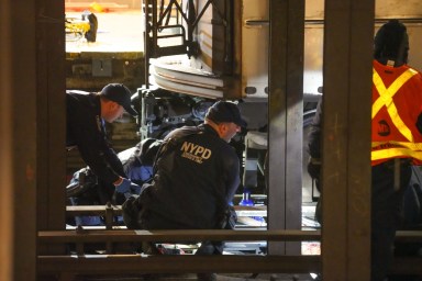 Police tend to man fatally struck on tracks of 1 train