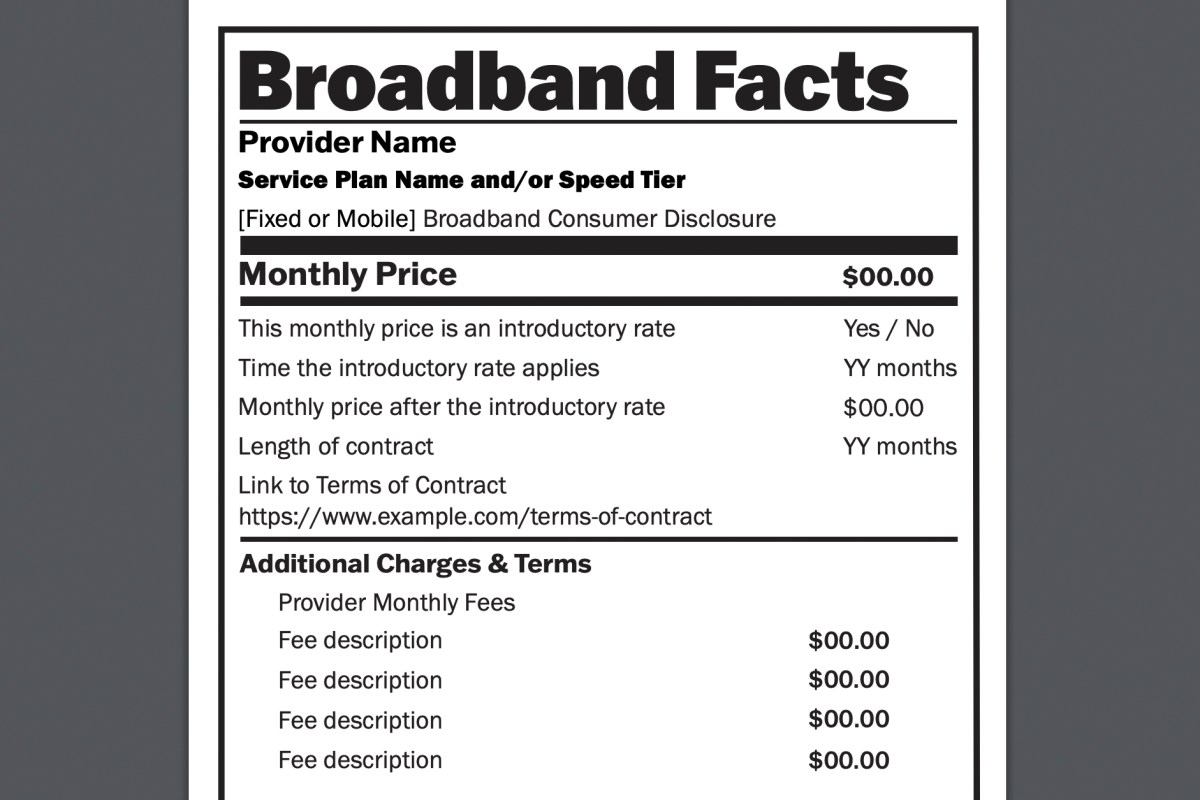 Financial Wellness Broadband Labels