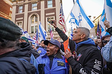 Columbia University protests see pro-Israel and pro-Palestine demonstrators clash