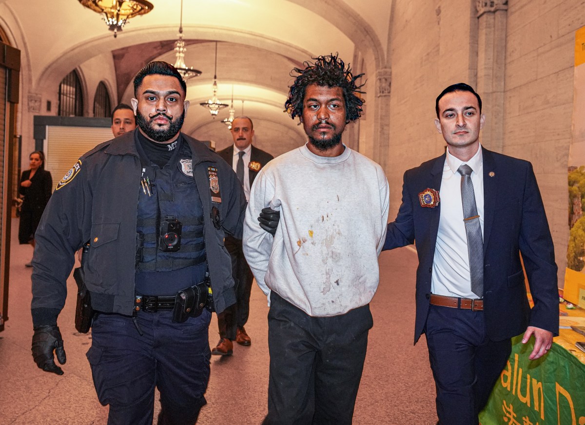 Unhinged man in Grand Central Terminal attack escorted by detectives
