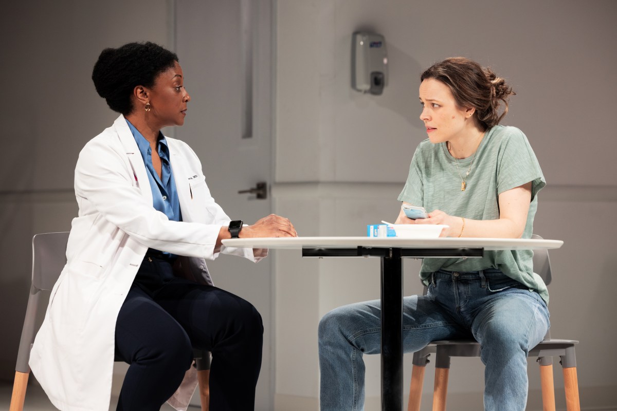 April Mathis and Rachel McAdams in "Mary Jane" on Broadway