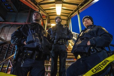 NYPD officers battling transit crime