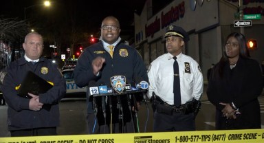 NYPD officials talk about Bronx drive-by shooting