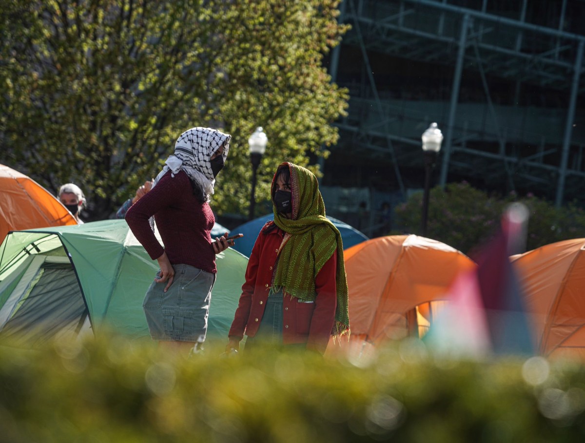 These are kids with tents on the grass. They have a community. There’s a very peaceful camaraderie here,” Ben said.