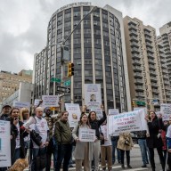 Rally outside Beth Israel hospital