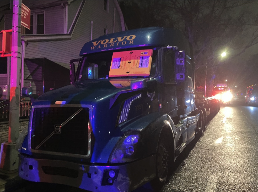 NYPD barnacle placed on windshield of truck